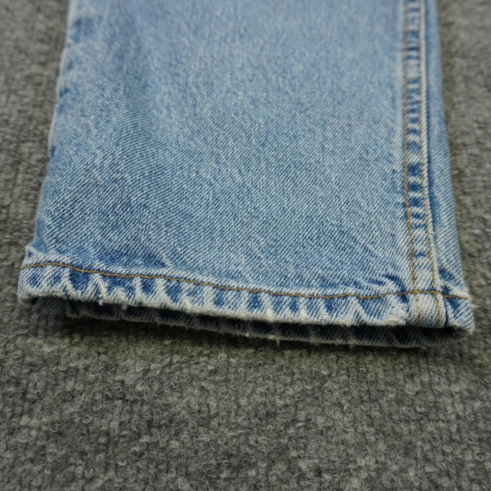 Vintage Levis 550 Relaxed Fit Tapered Mens Light Wash Orange Tab Jeans 34x32 90s